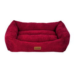 فيلاين قو سرير مستطيل الشكل للقطط والكلاب, أحمر - متجر اليف