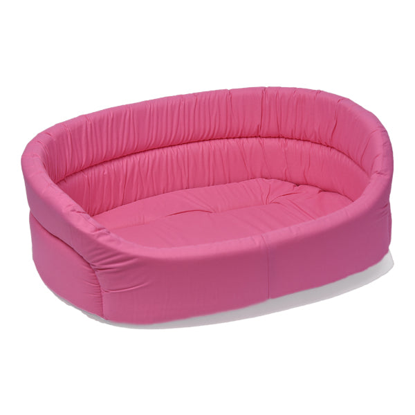 فيلاين قو فوم سرير بيضاوي الشكل للقطط والكلاب، لون وردي - متجر اليف