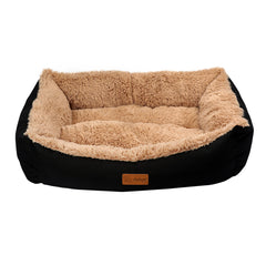 فيلاين قو جيليبين سرير مستطيل الشكل للقطط والكلاب, لون أسود و بيج - متجر اليف