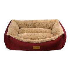 فيلاين قو جيليبين سرير مستطيل الشكل للقطط والكلاب, لون أحمر - متجر اليف