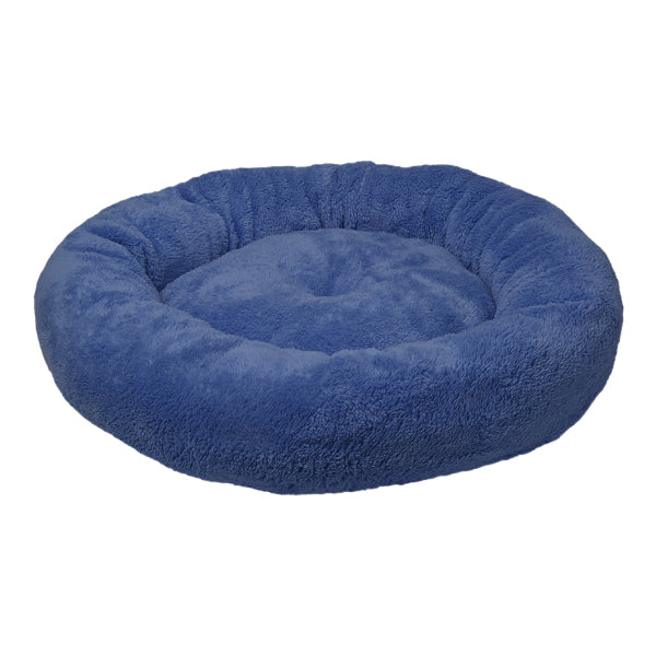 فيلاين قو بلش سميت سرير دائري الشكل للقطط والكلاب, لون أزرق - متجر اليف