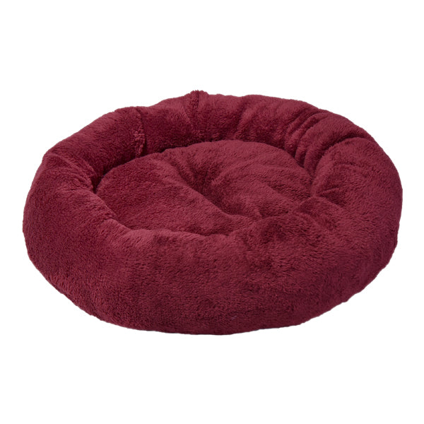 فيلاين قو بلش سميت سرير دائري الشكل للقطط والكلاب, لون أحمر غامض - متجر اليف