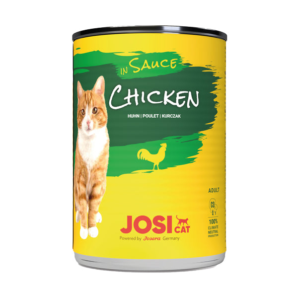 جوسي كات معلبات الدجاج في صلصة رطب للقطط, 415 جرام - متجر اليف