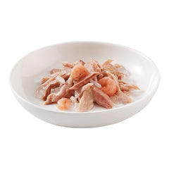 شيزر معلبات التونة بالجمبري وجبة طبيعية في الجيلي طعام رطب للقطط, 6×50 جرام - متجر اليف